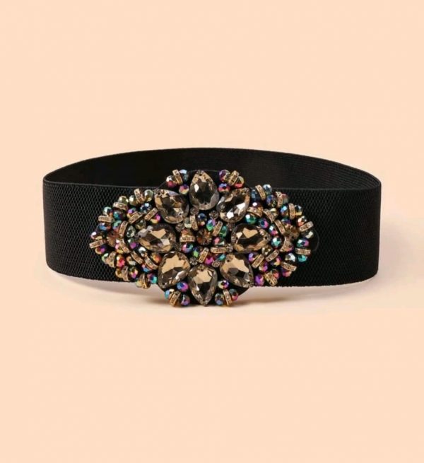 Plus Rhinestone Deco Belt